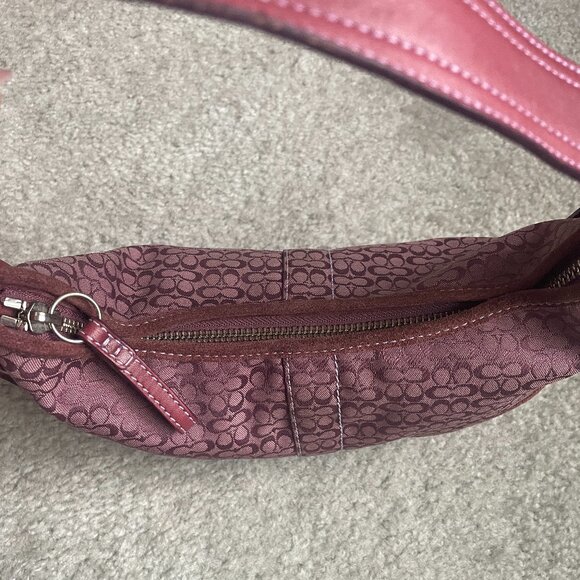 RARE Vintage Coach Plum/Pink Soho Hobo Mini Shoulder Bag 2154 - Picture 10 of 16